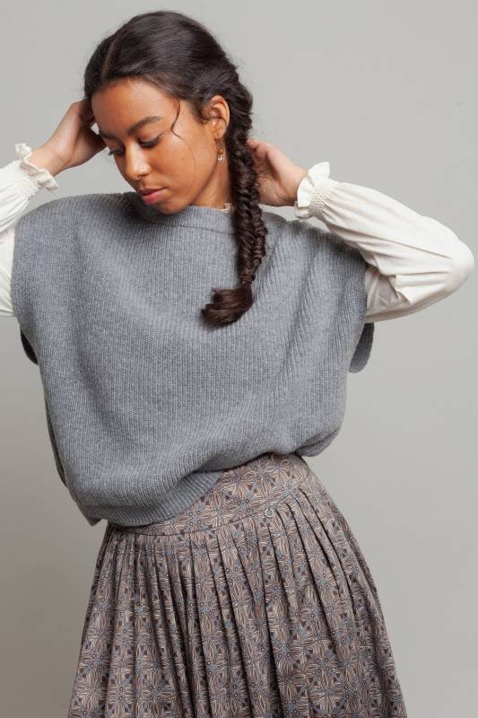 Rockmacherin Selma Shirtbluse aus Lyocell-Wolljersey Lagerräumung