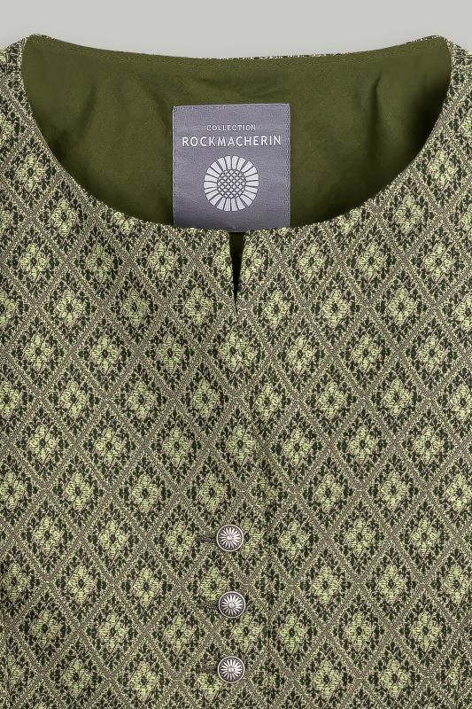 Rockmacherin Nanni Bachmann Damen Trachtenweste aus Wolljacquard Tägliche Deals