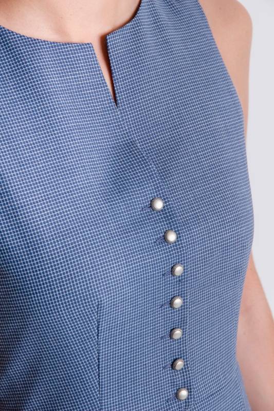 Rockmacherin Katha Kleid blau, kariert Neueste Stile
