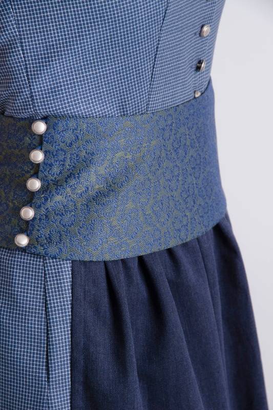 Rockmacherin Katha Kleid blau, kariert Neueste Stile