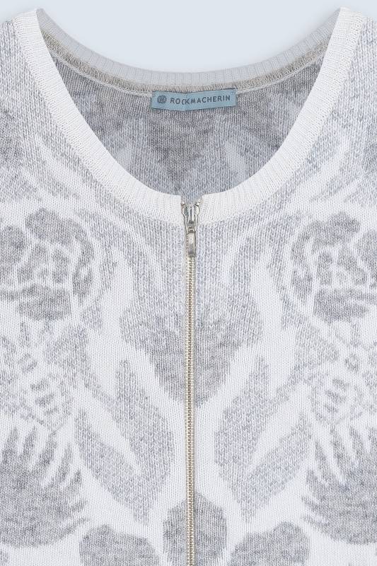 Rockmacherin Wally Strickweste mit Jacquardmuster und Reißverschluss Zeitbegrenzte Promotion
