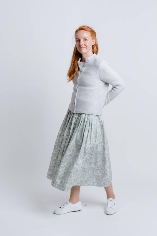 Rockmacherin Florentine Trachten-Strickjacke mit Stehkragen aus Merinowolle Nur für heute
