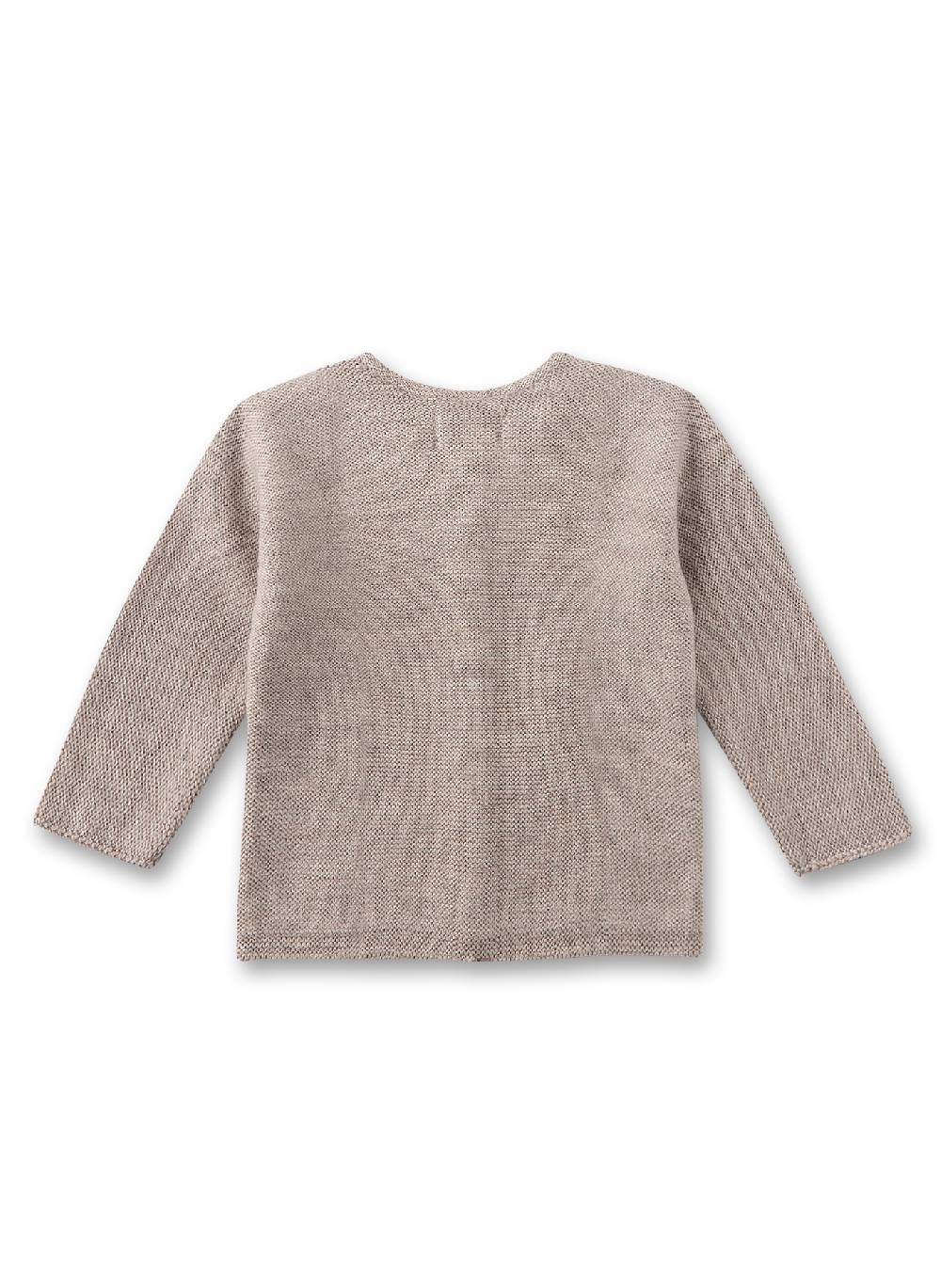 Sanetta Baby-Strickpullover Beige aus Wolle Sonderangebot der Fabrik