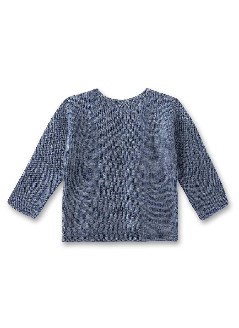 Sanetta Baby-Strickpullover Blau aus Wolle Fabrikladen