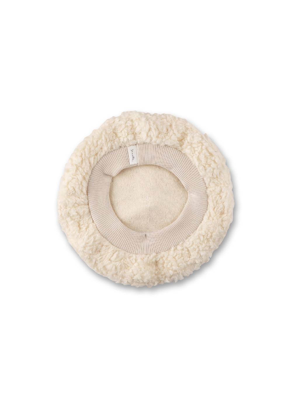 Sanetta Mütze Beige aus Teddy-Plüsch Online Outlet