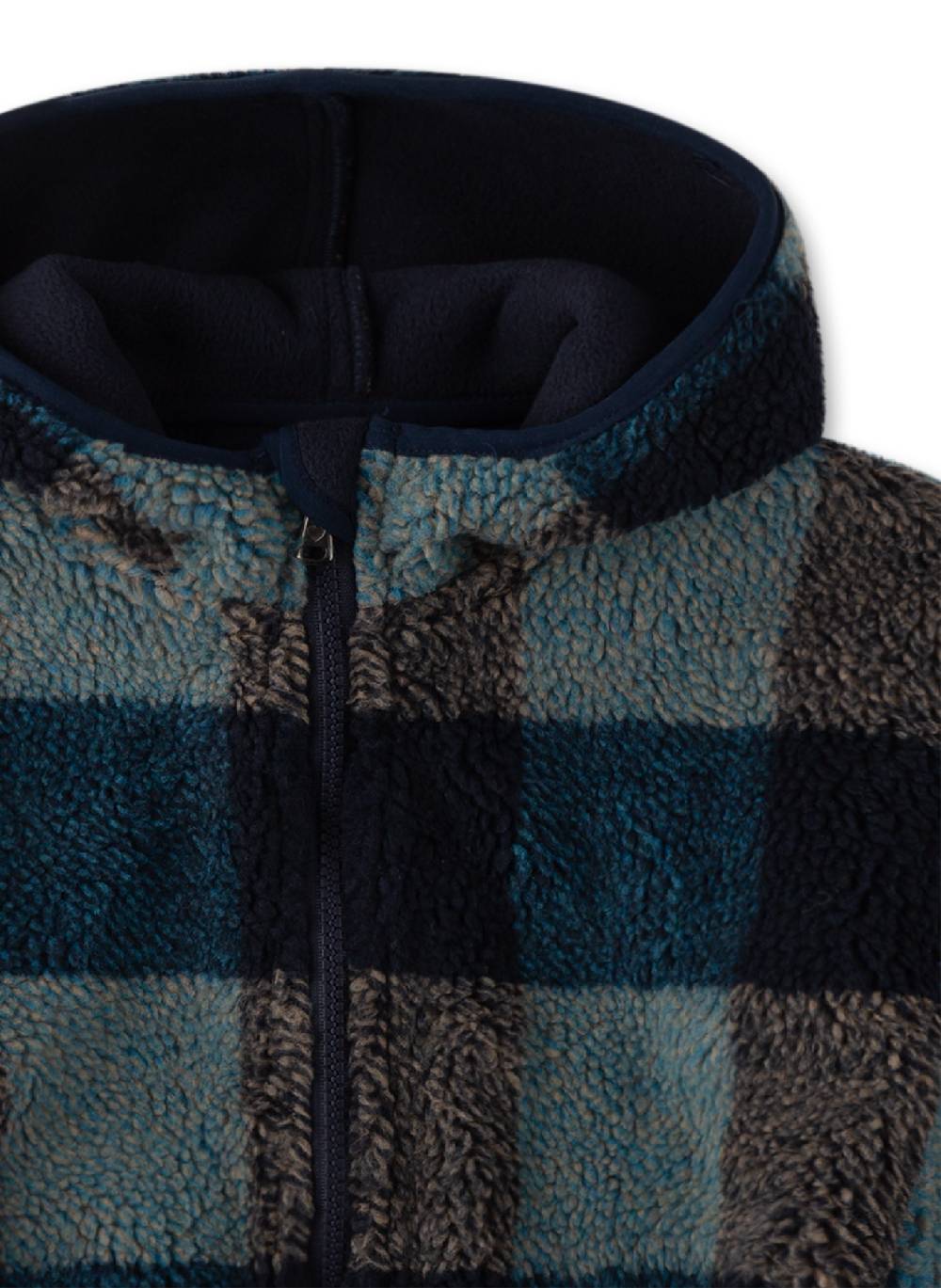 Sanetta Jungen-Jacke Blau aus Teddyplüsch Blitzangebot