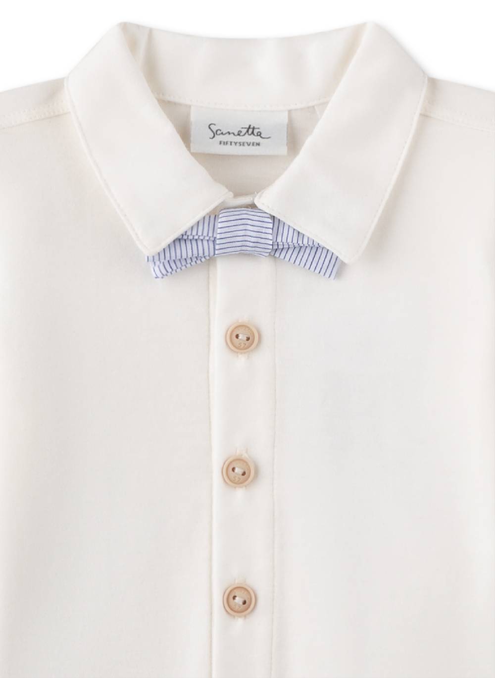Sanetta Jungen-Hemd Off-White Große Rabatte