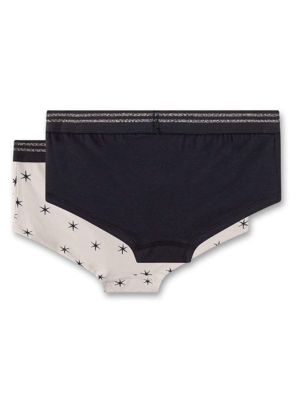 Sanetta Mädchen-Cutbriefs (Doppelpack) Off-White & Dunkelgrau Tiefpreis