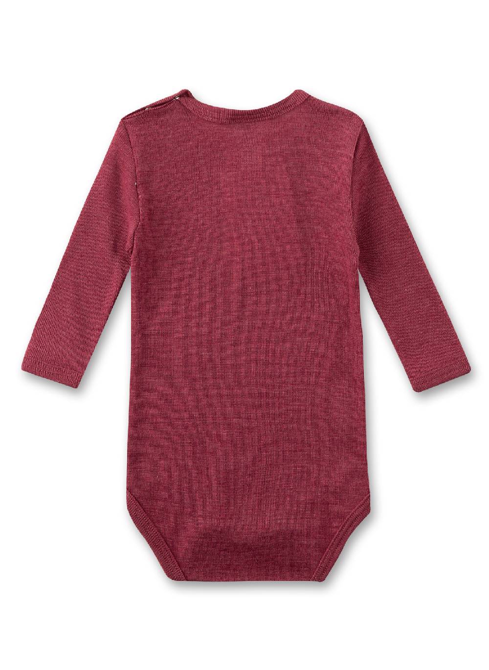 Sanetta Body langarm Rot aus Merino-Wolle & Seide Super Rabatt