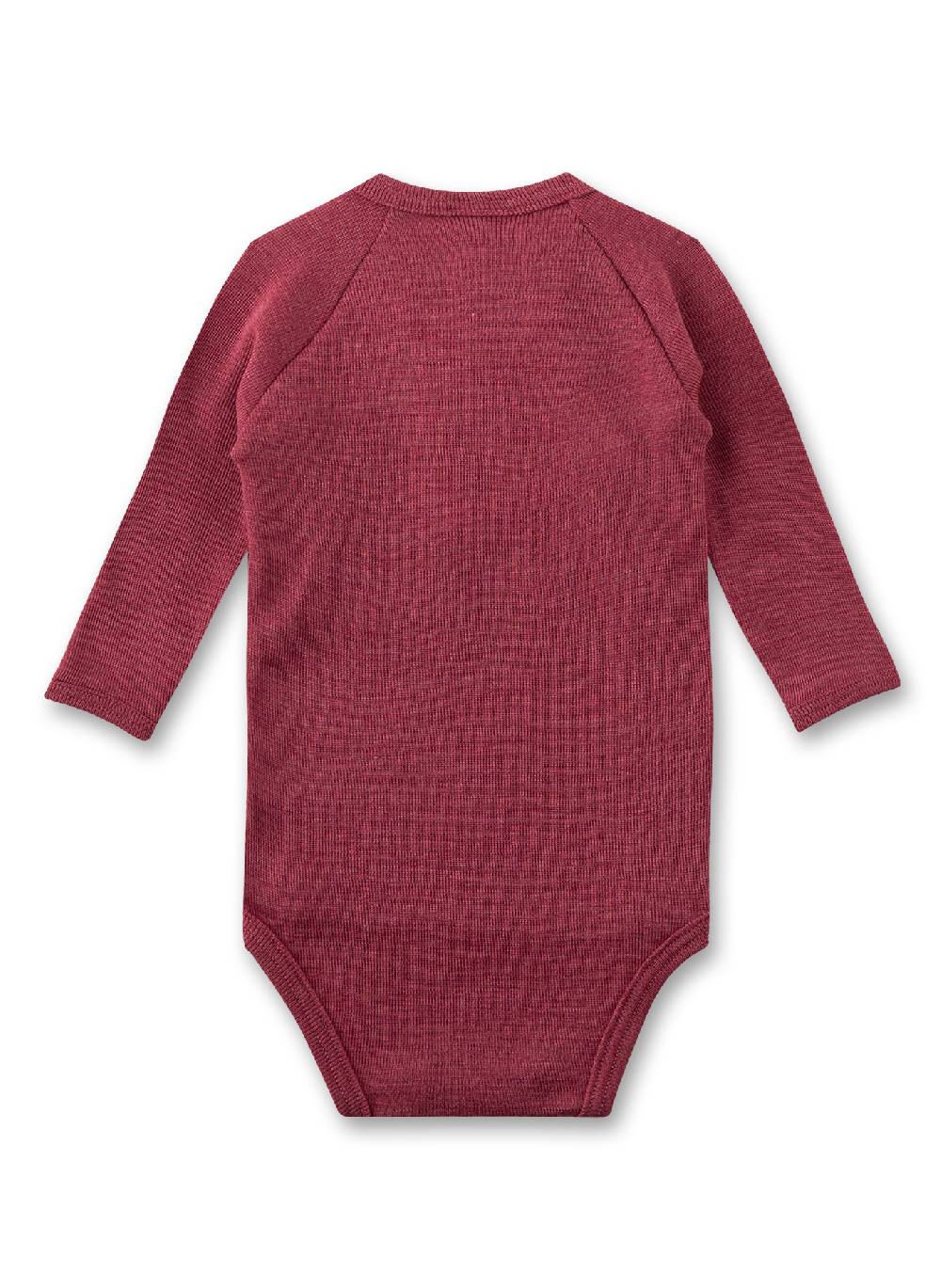 Sanetta Wickelbody langarm Pink aus Wolle & Seide Auslauf
