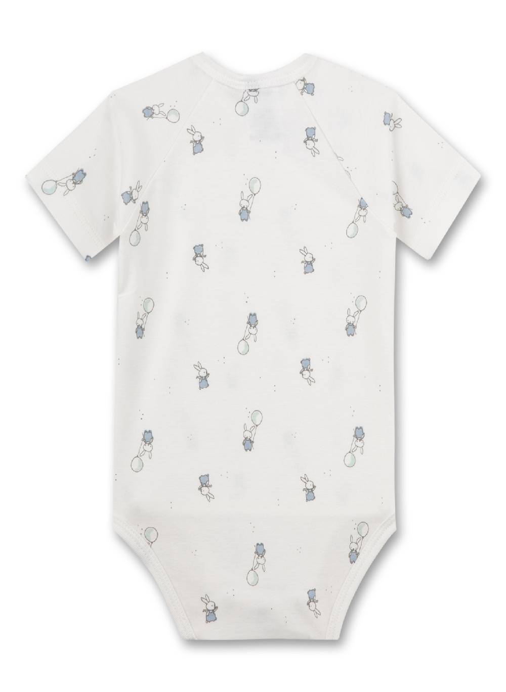 Sanetta Wickelbody kurzarm Off-White Fabrikverkauf