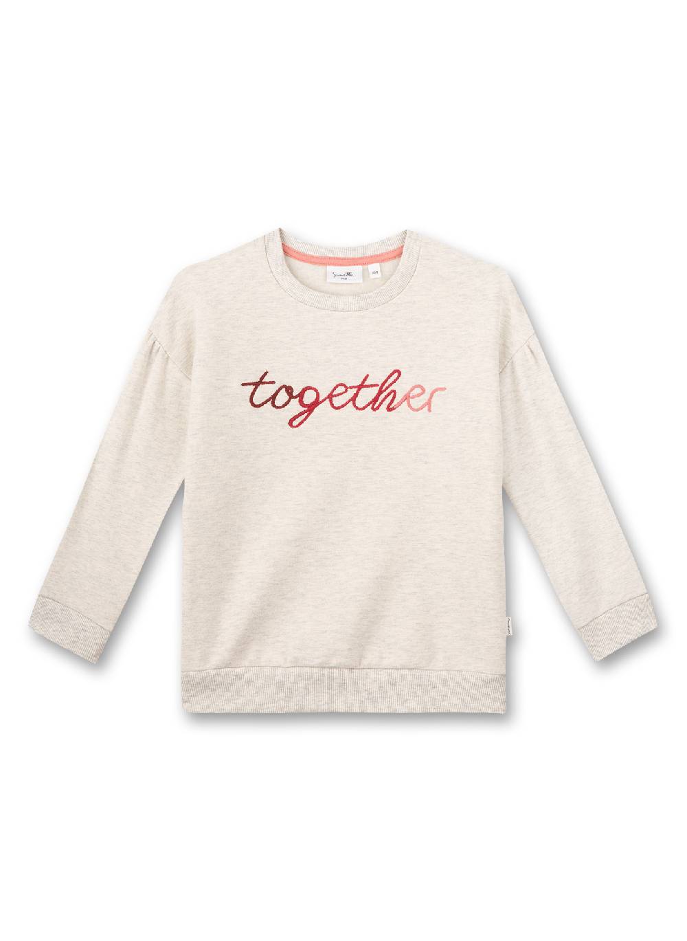 Sanetta Mädchen-Sweatshirt Beigemelange Valentinstagsangebot