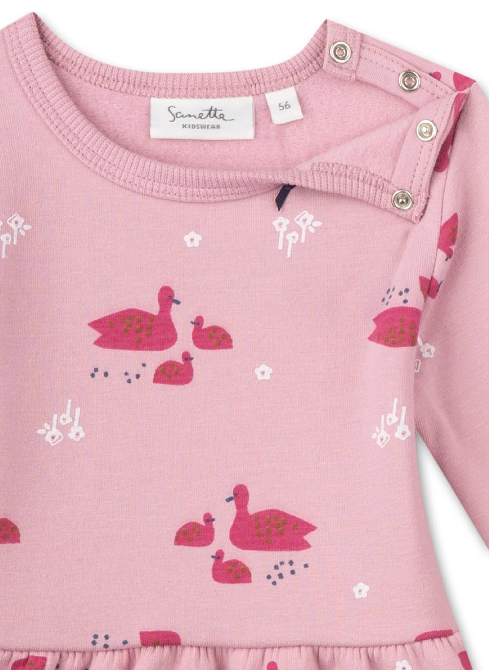 Sanetta Mädchen-Sweatkleid Rosa Top Angebot