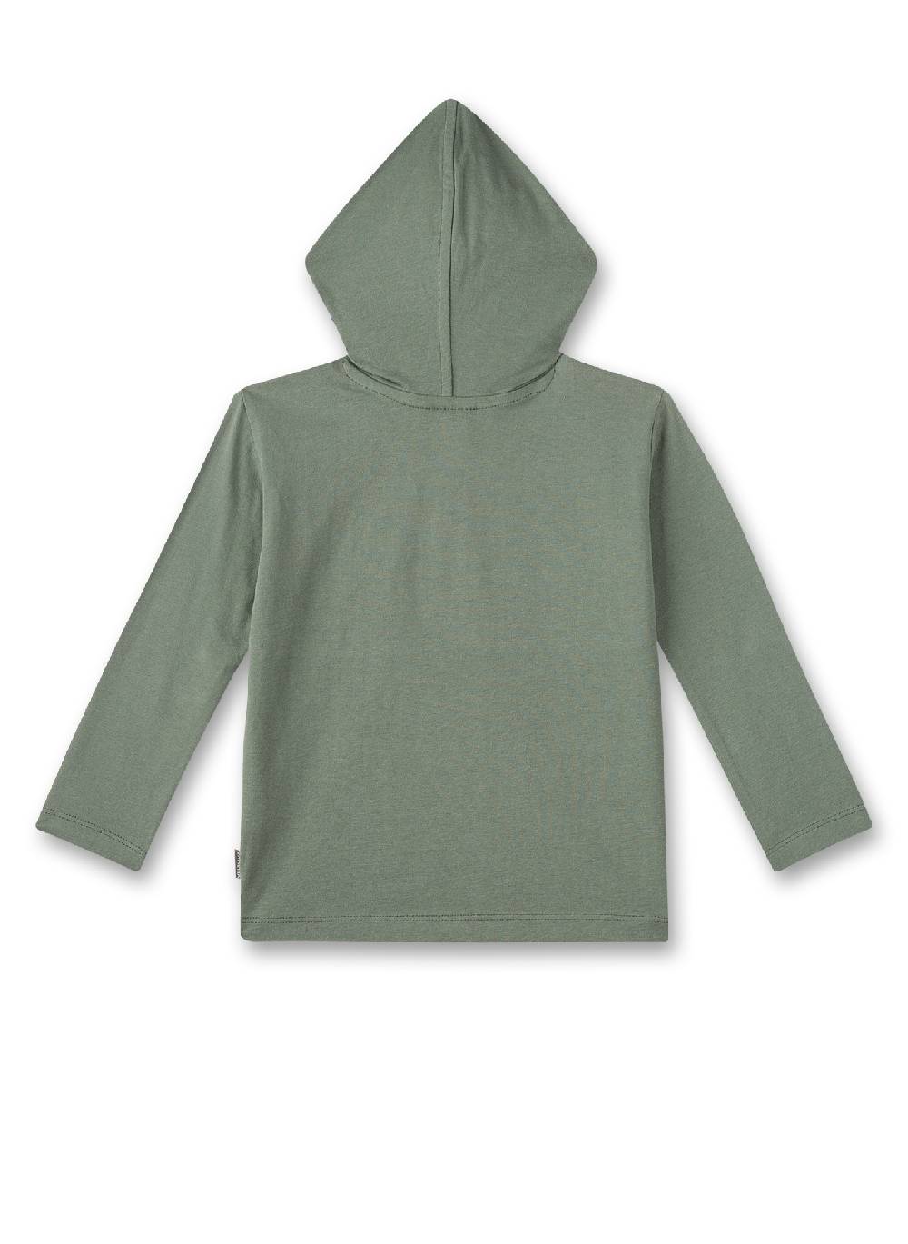 Sanetta Jungen-Langarmshirt mit Kapuze Grün Neueste Stile
