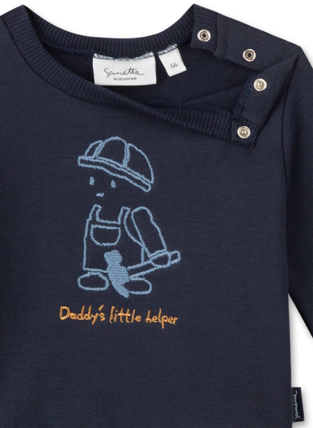 Sanetta Jungen-Sweatshirt Dunkelblau Sonderangebot der Fabrik