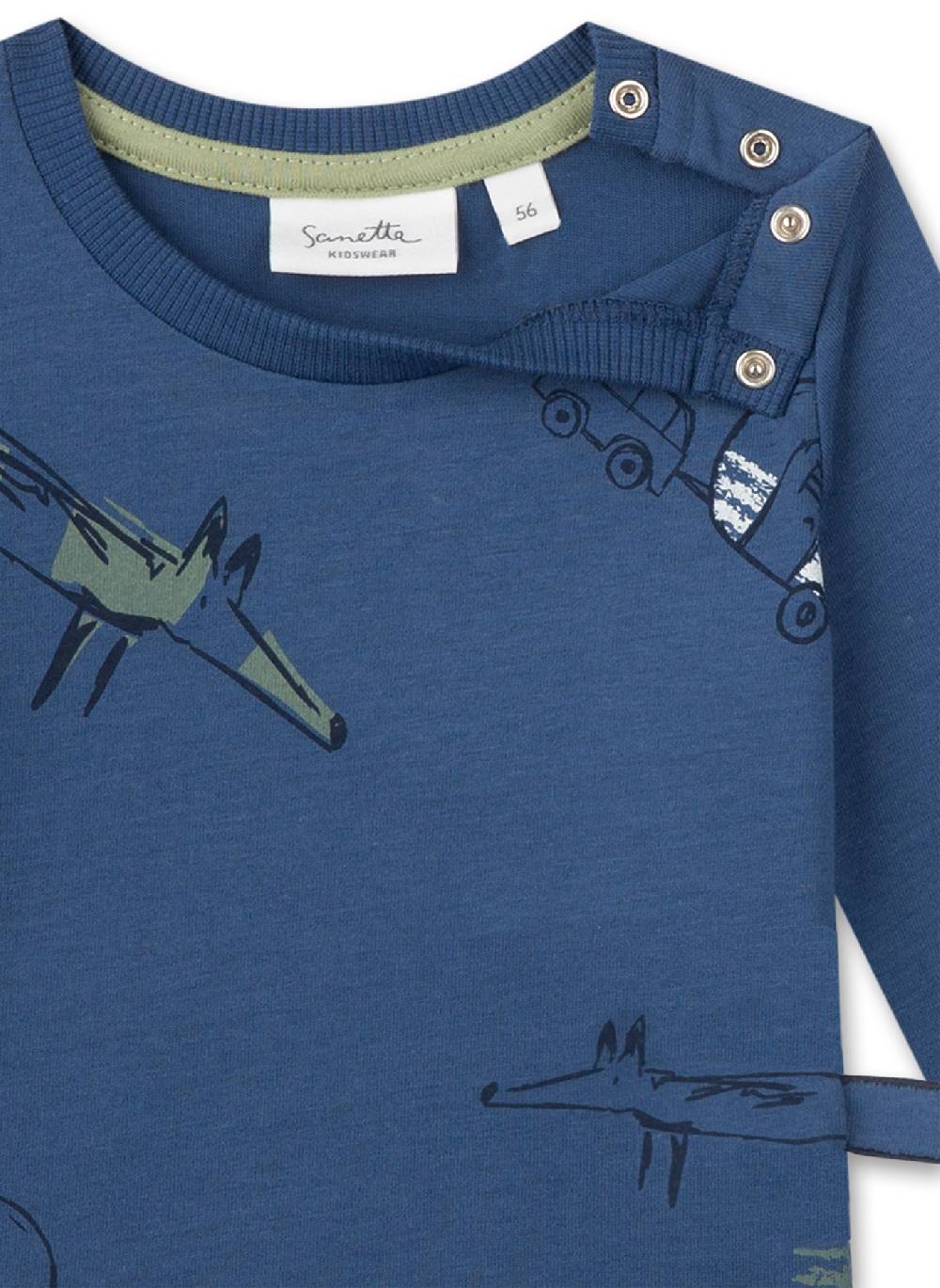 Sanetta Jungen-Langarmshirt Blau zollfrei