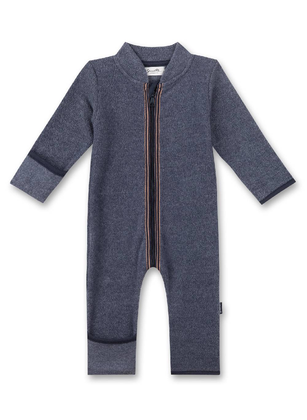 Sanetta Unisex-Fleeceoverall Blau aus recyceltem Polyester Flash Sale