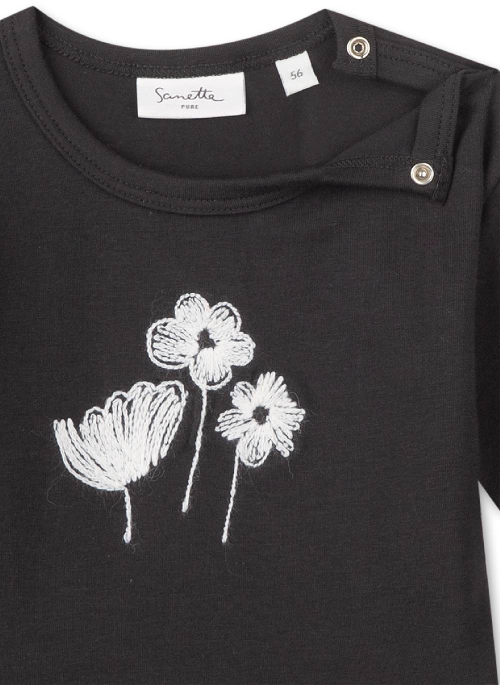 Sanetta Mädchen-Shirt langarm Dunkelgrau Muttertagsangebot