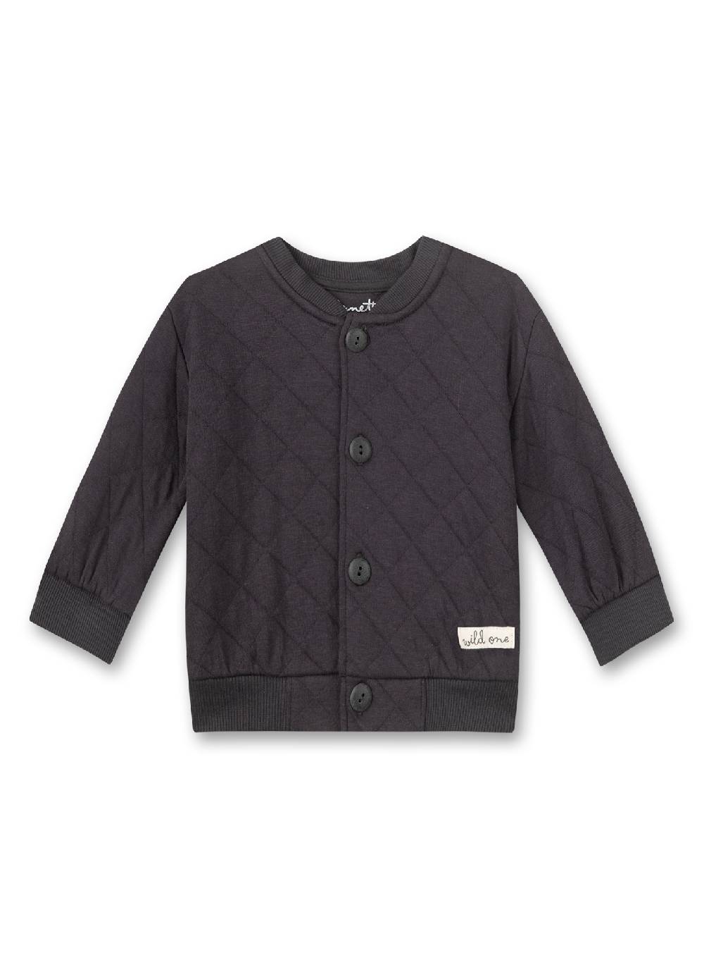 Sanetta Unisex-Sweatjacke Dunkelgrau Heißer Verkauf