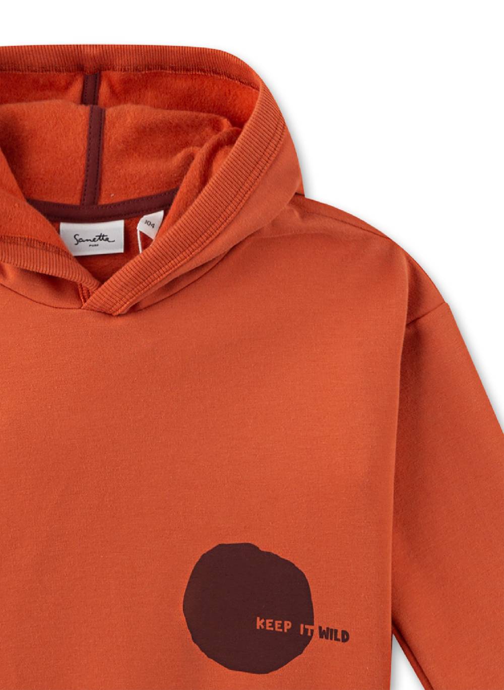 Sanetta Jungen-Sweatshirt Orange Riesige Ersparnisse