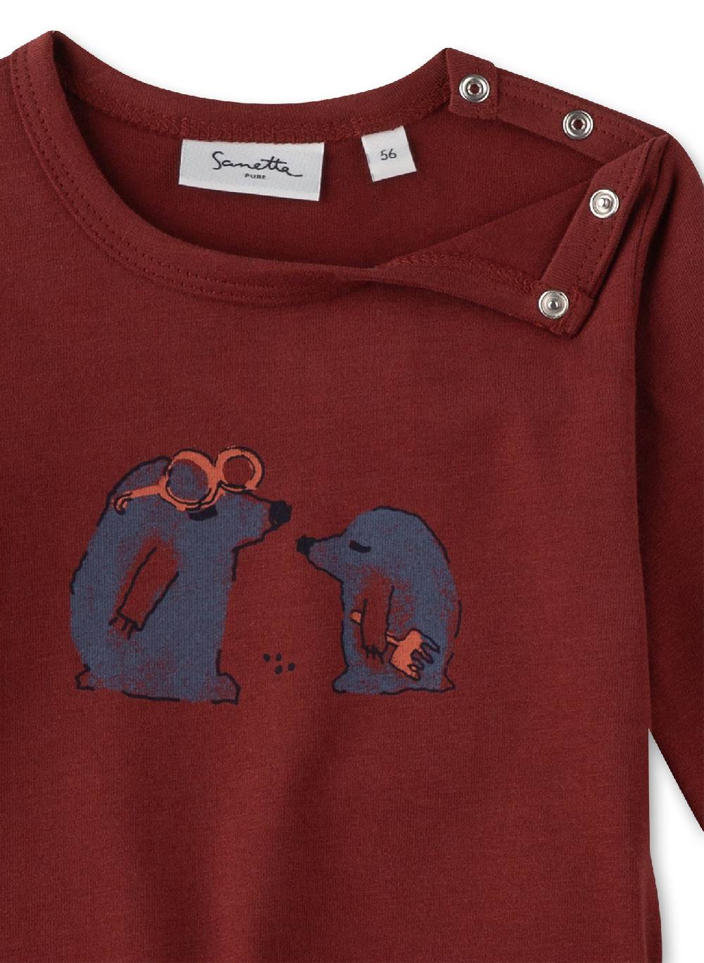 Sanetta Jungen-Langarmshirt Rot Nur noch ein Tag übrig