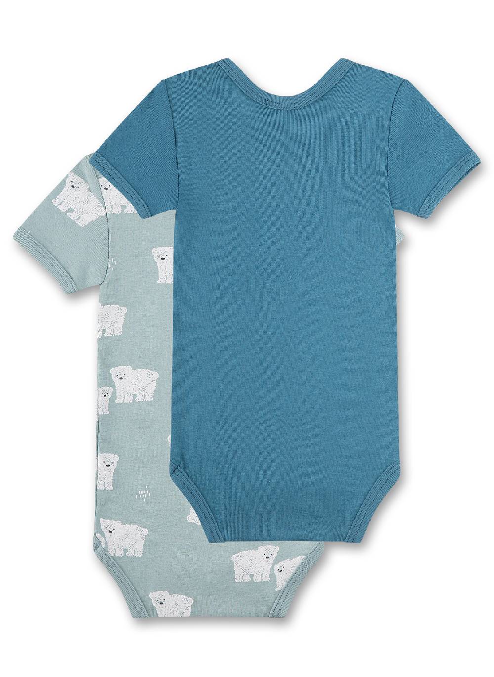 Sanetta Baby-Body langarm (Doppelpack) Blau Speichern exportieren