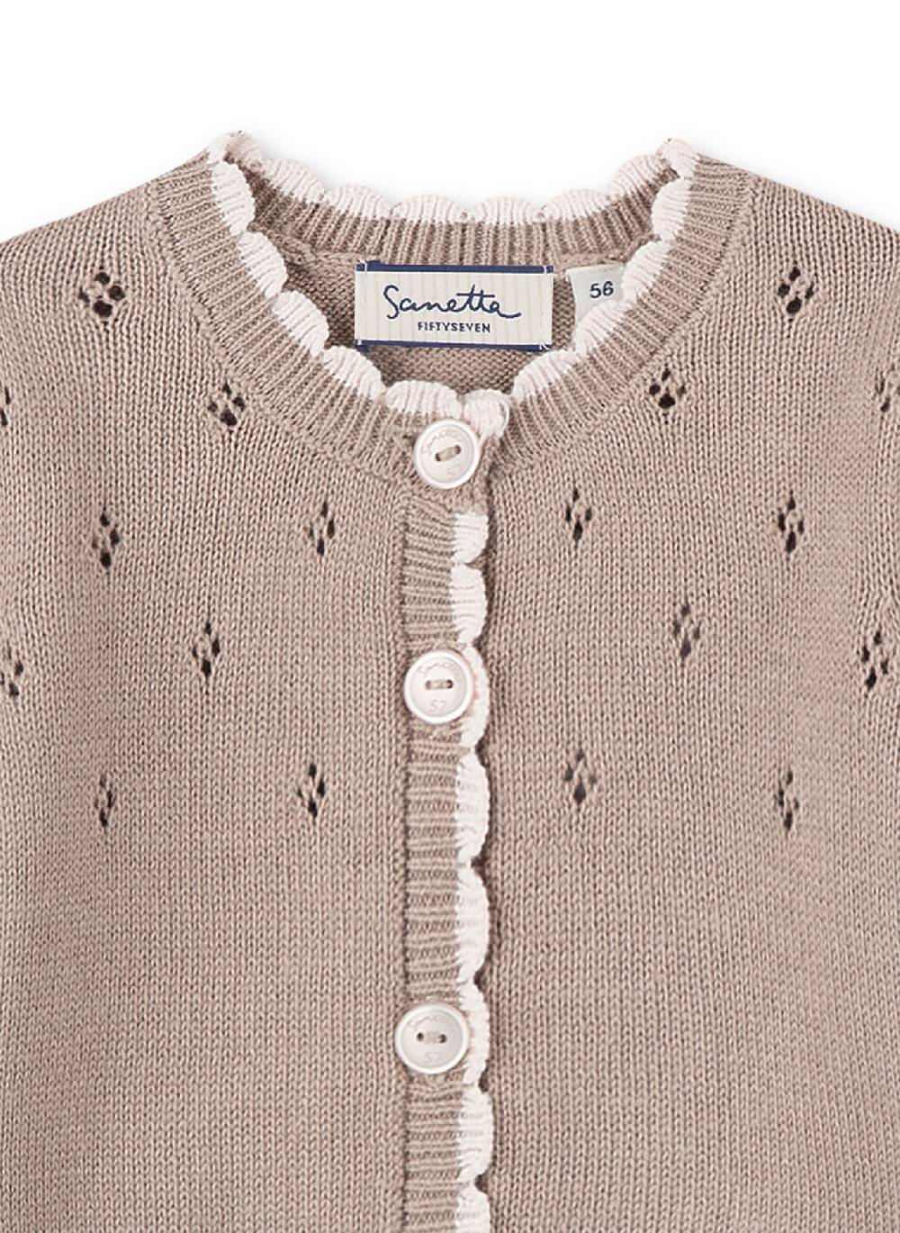 Sanetta Mädchen-Cardigan Braun Lovely Teddy Angebote