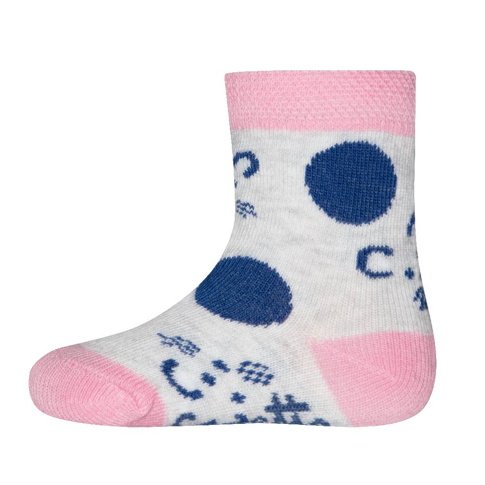 Sanetta Mädchen-Socken (Doppelpack) Graumelange und Pink Schlussverkauf