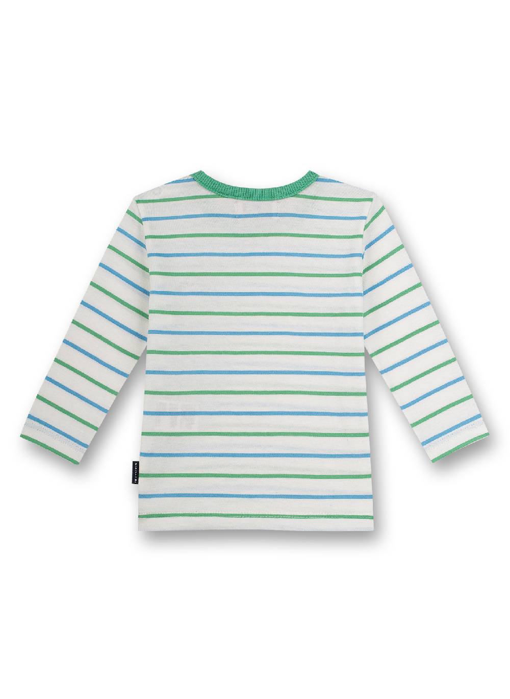 Sanetta Jungen-Shirt langarm Off-White Ringel Little Whale Blitzverkäufe