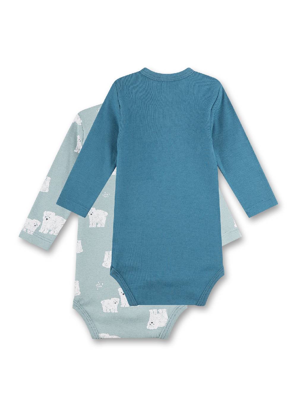 Sanetta Baby-Body langarm (Doppelpack) Blau Cyber Monday