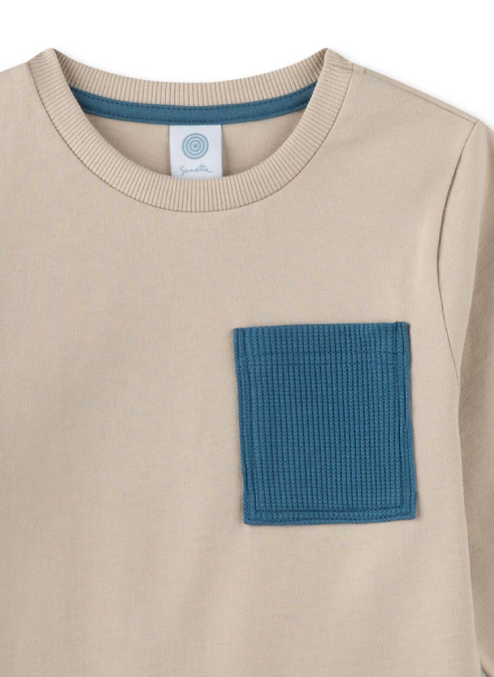 Sanetta Jungen-Schlafanzug Beige Neueste Mode