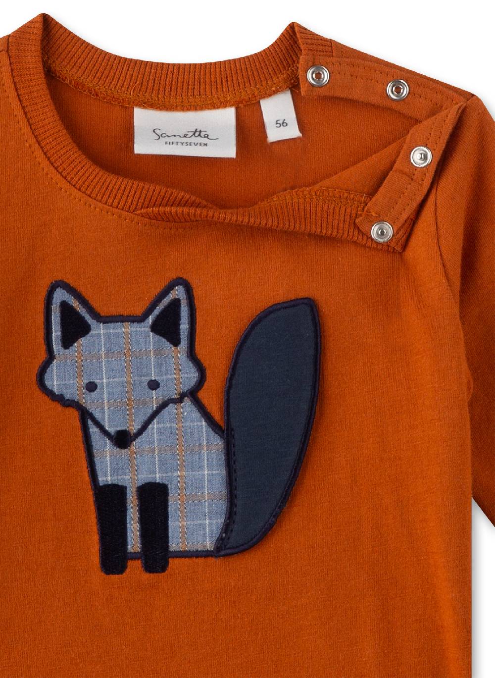 Sanetta Jungen-Langarmshirt Orange Exklusive Angebote