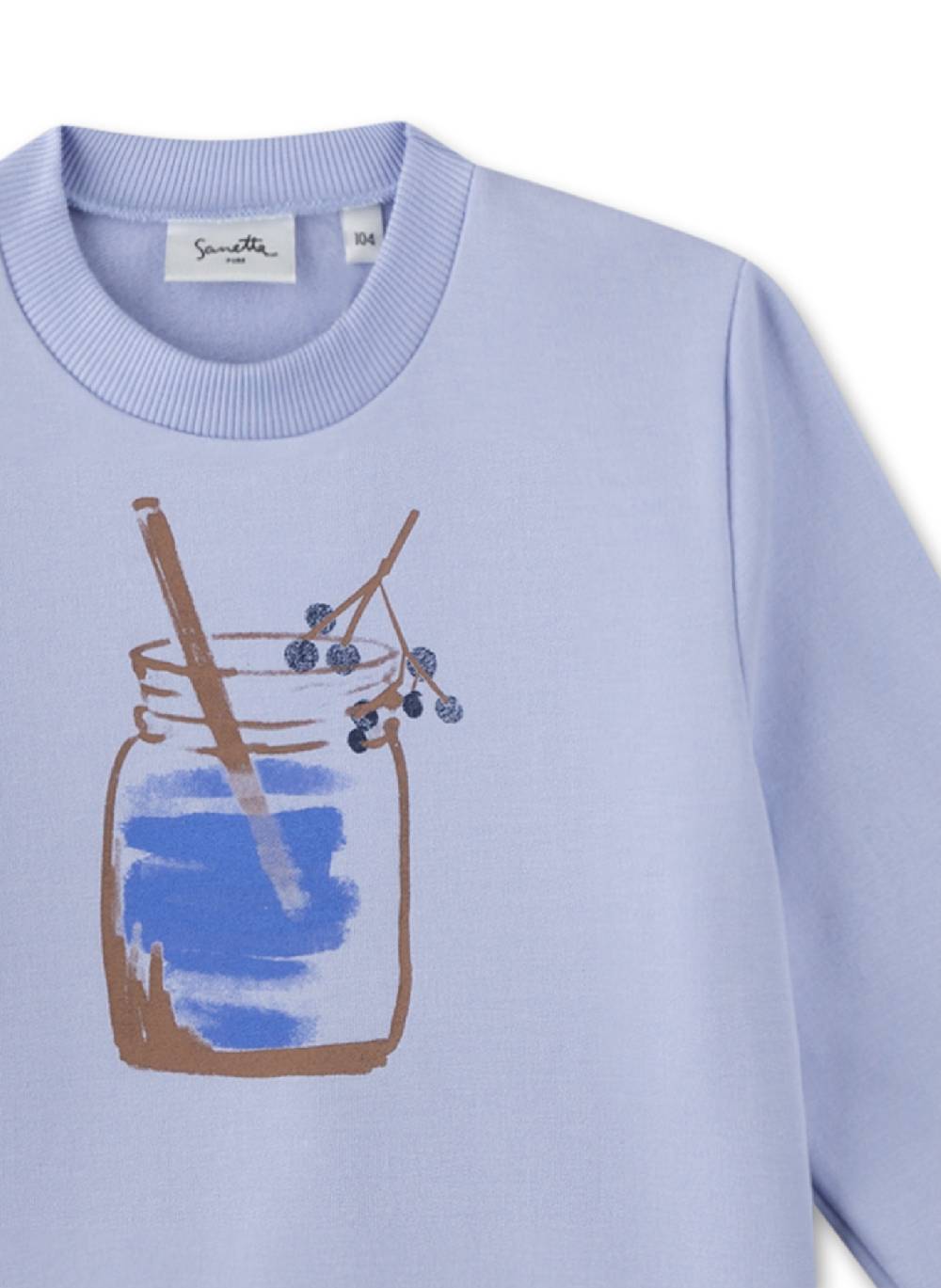 Sanetta Mädchen-Sweatshirt Blau Sonderangebote