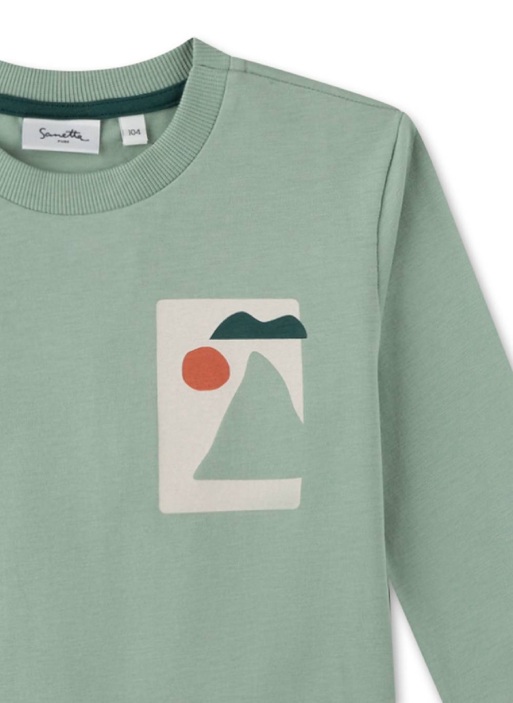 Sanetta Jungen-Langarmshirt Grün Fabrikladen