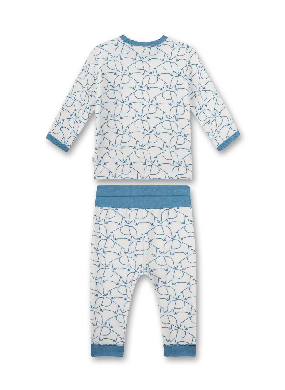 Sanetta Jungen-Schlafanzug lang Off-White Vatertagsangebot
