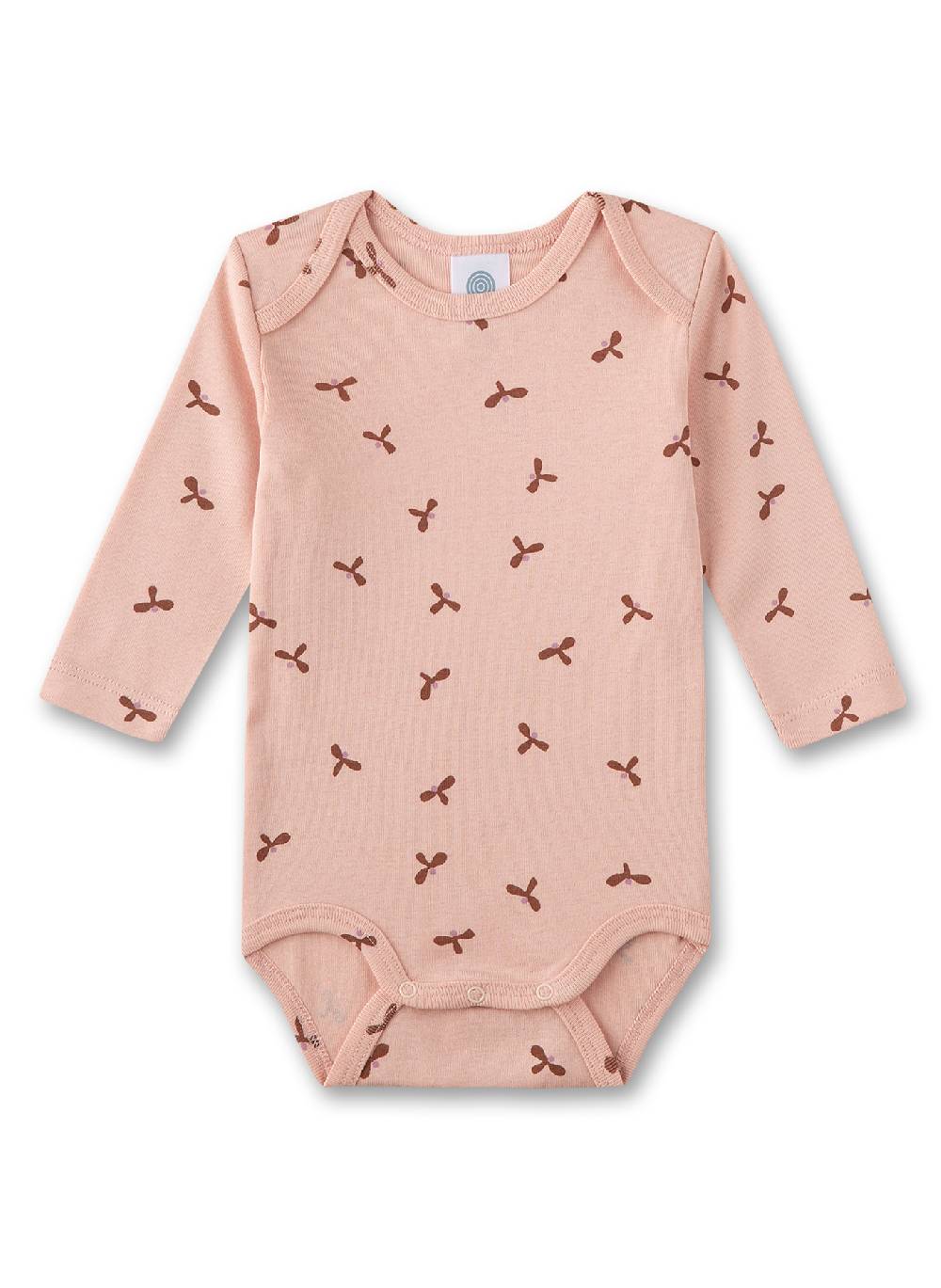 Sanetta Baby-Body langarm (Dreierpack) Beige Fabrik Onlineshop