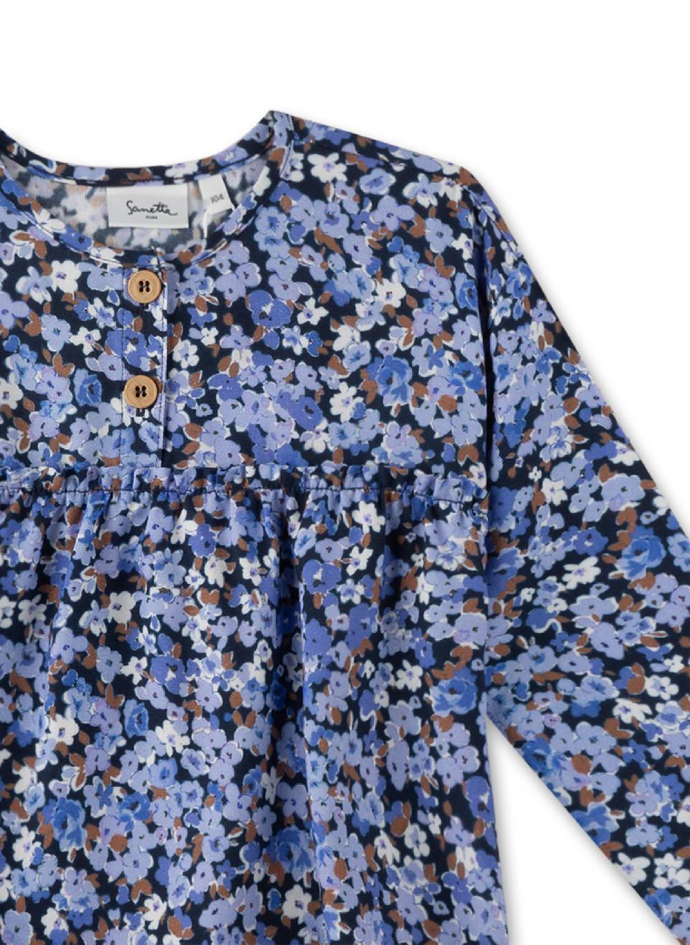 Sanetta Mädchen-Bluse Blau Saisonschlussverkauf