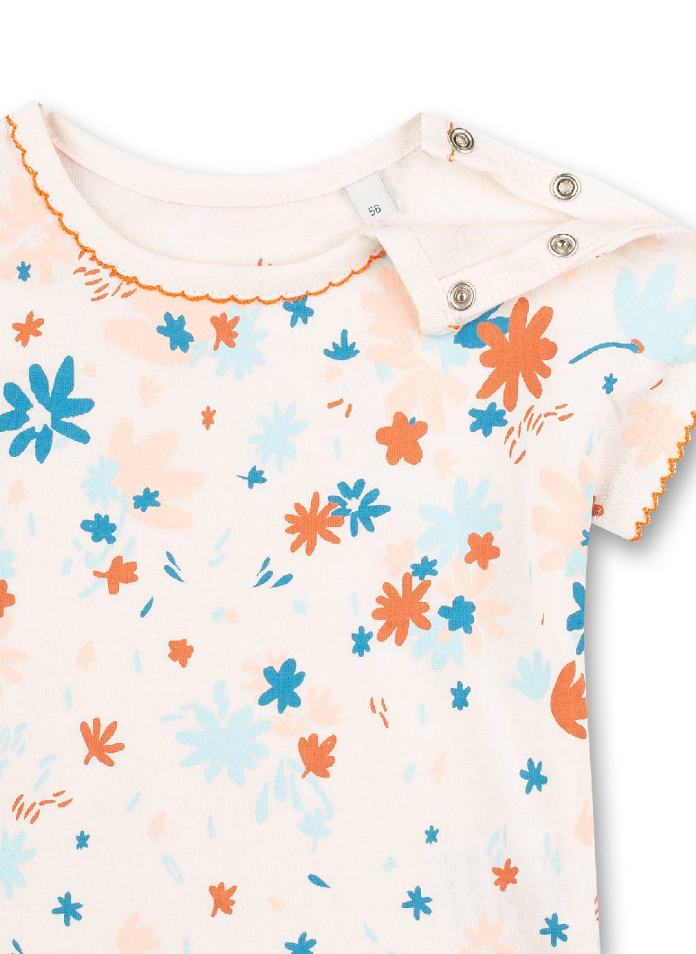 Sanetta Mädchen T-Shirt Weiß Blumen-Allover Kangaroo Nur noch ein Tag übrig