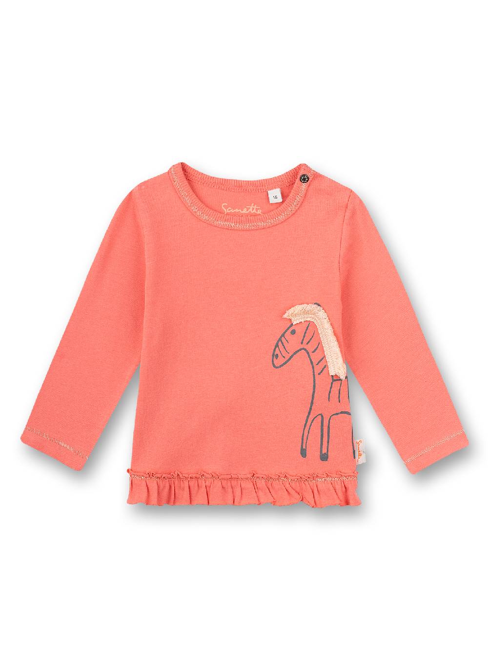 Sanetta Mädchen-Shirt langarm Pink Speichern exportieren