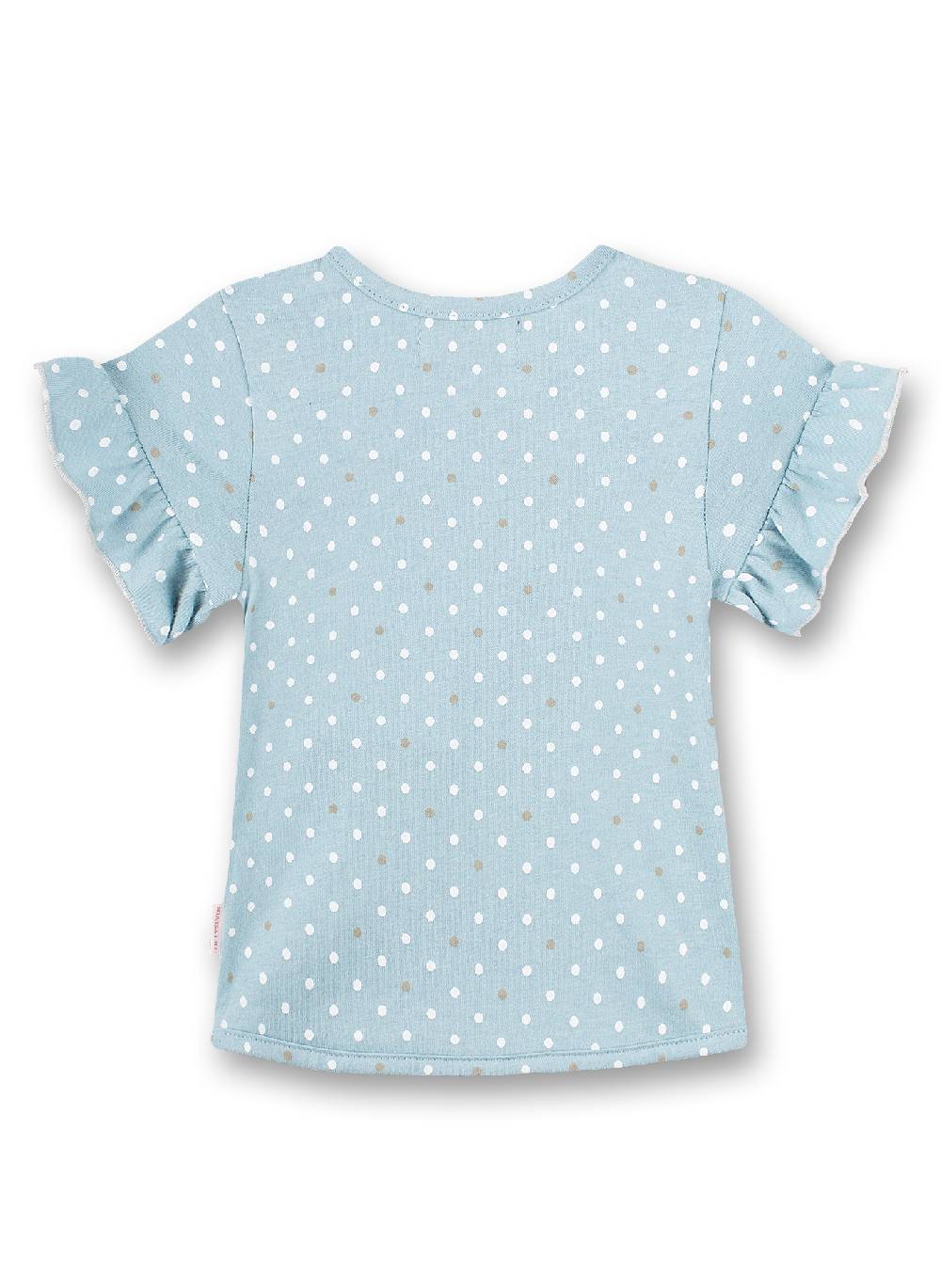 Sanetta Mädchen T-Shirt Hellblau Dots-Allover Fluffy Duckling Im Verkauf