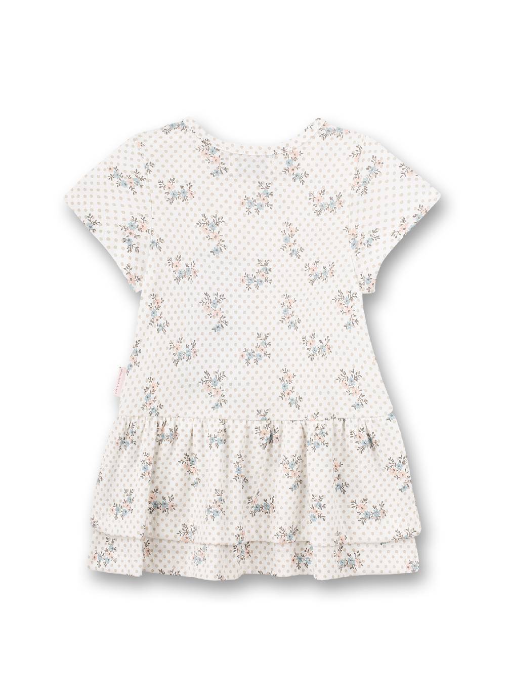 Sanetta Mädchen-Kleid Off-White Dots-Allover Fluffy Duckling 2025