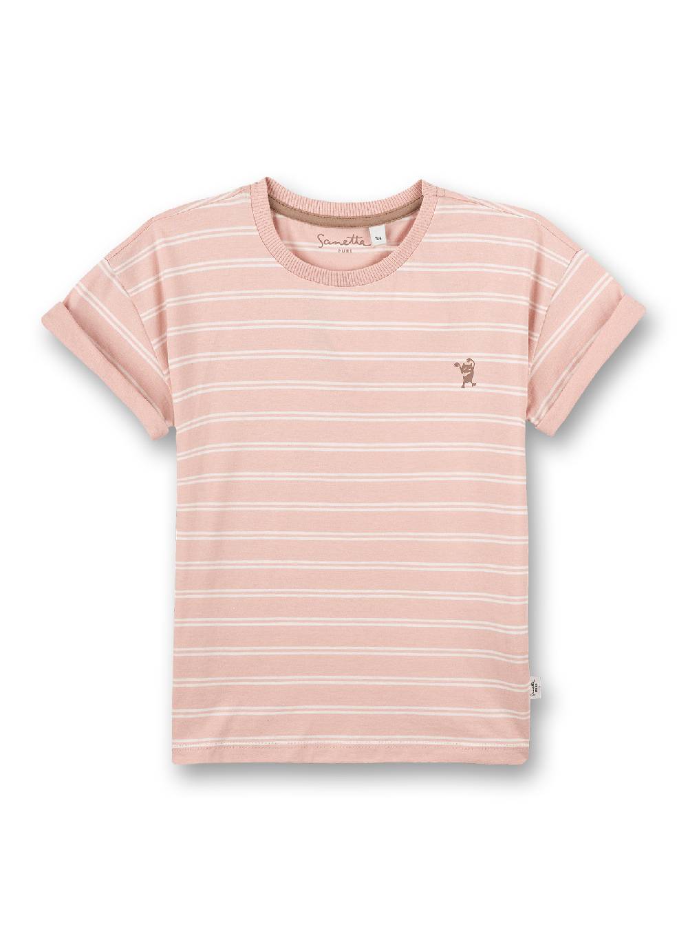 Sanetta Mädchen T-Shirt Rosa Ringel Fabrikverkauf