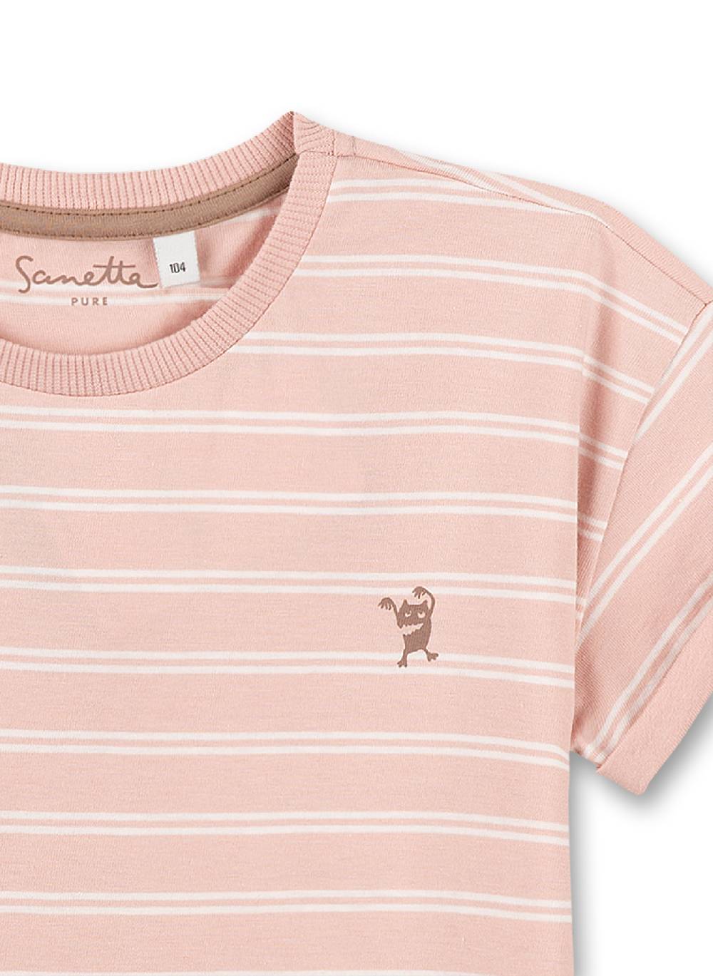 Sanetta Mädchen T-Shirt Rosa Ringel Fabrikverkauf