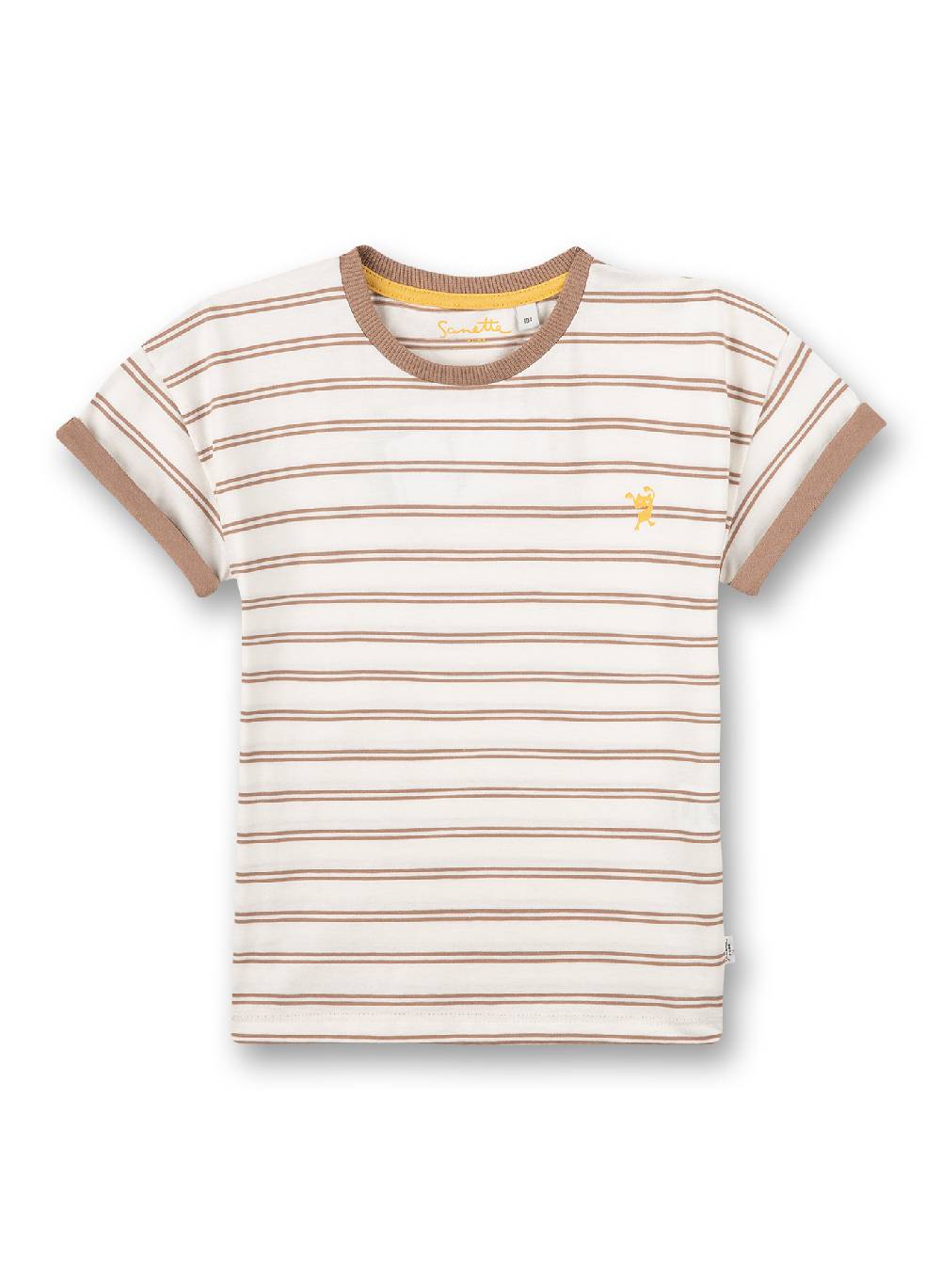 Sanetta Jungen T-Shirt Braun Ringel Blitzverkäufe