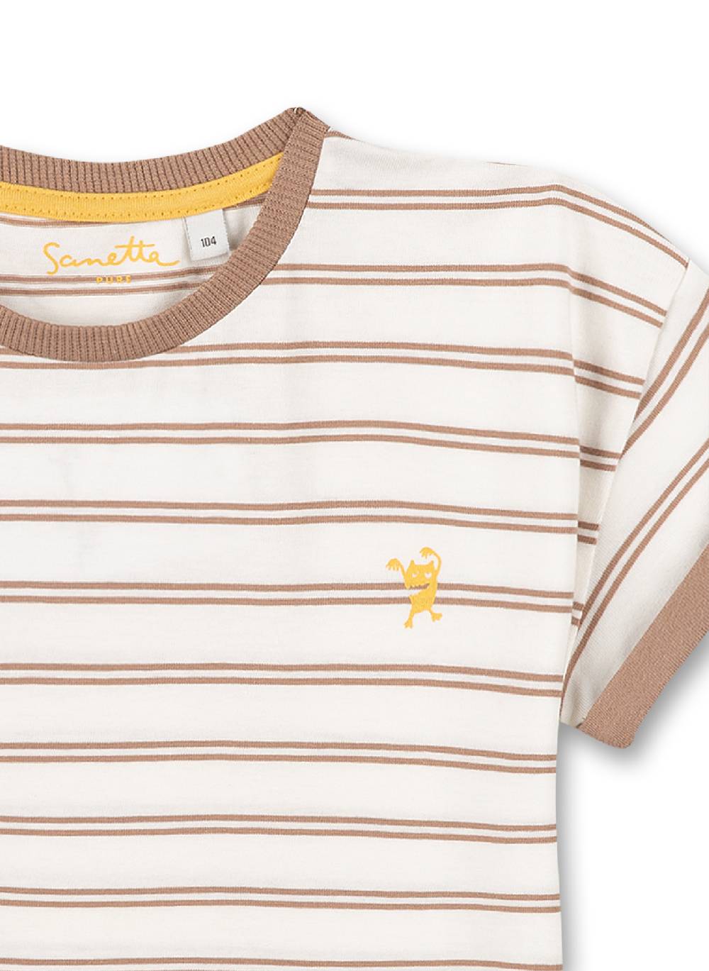 Sanetta Jungen T-Shirt Braun Ringel Blitzverkäufe