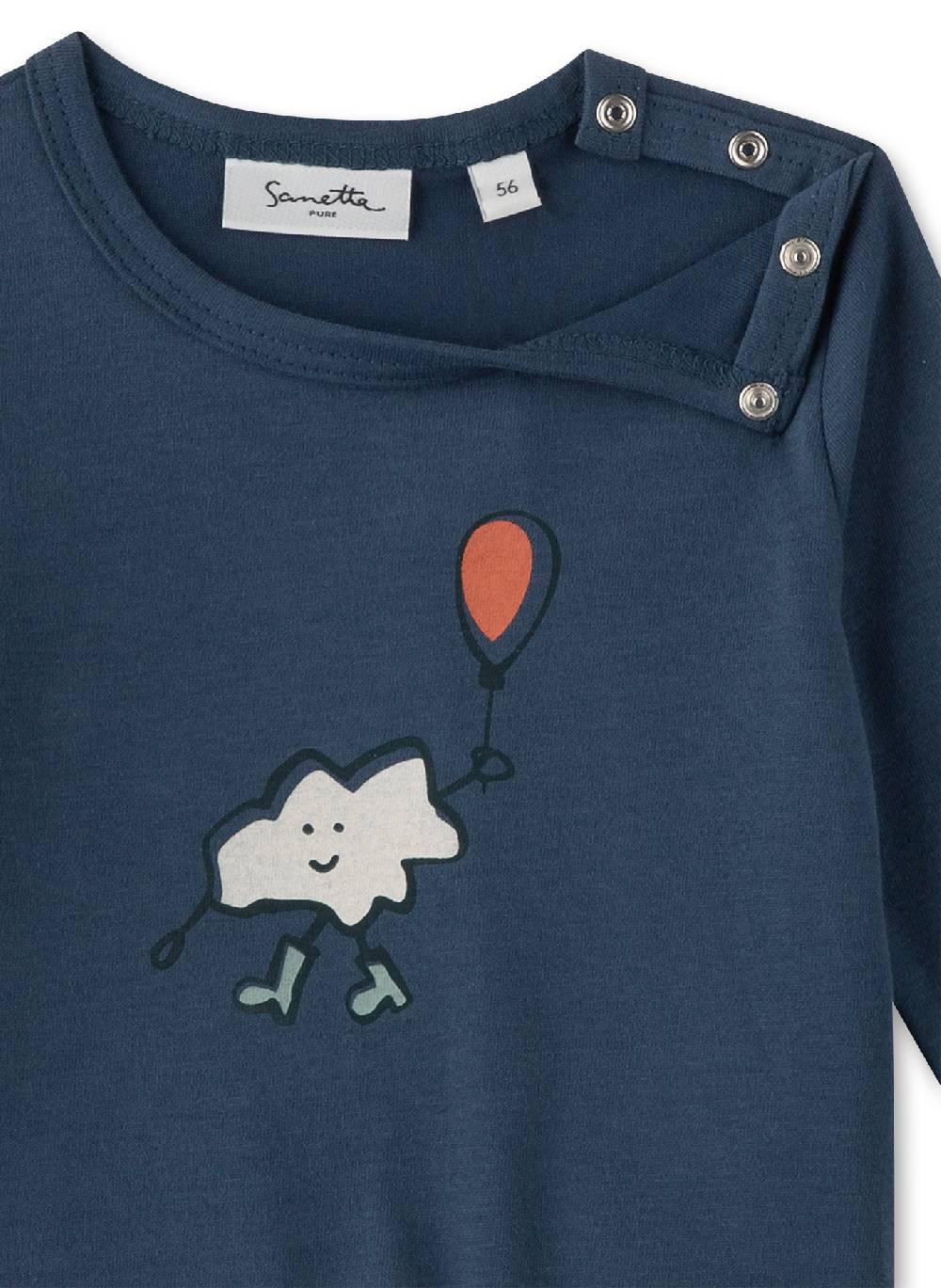 Sanetta Jungen-Langarmshirt Blau Versandkostenfrei