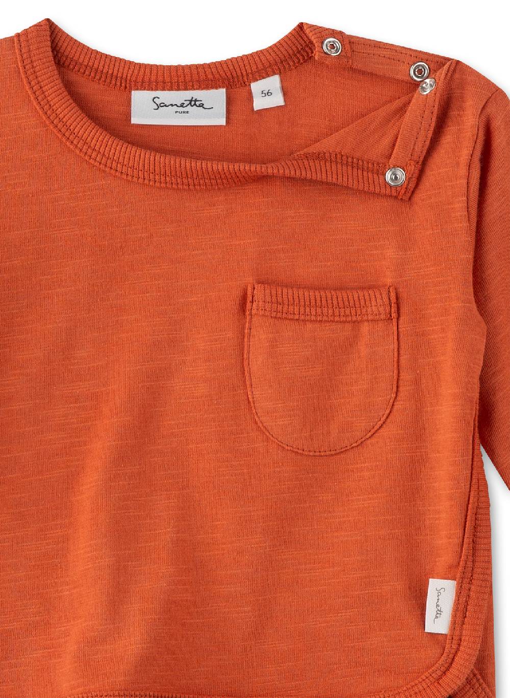 Sanetta Jungen-Langarmshirt Orange Großer Ausverkauf
