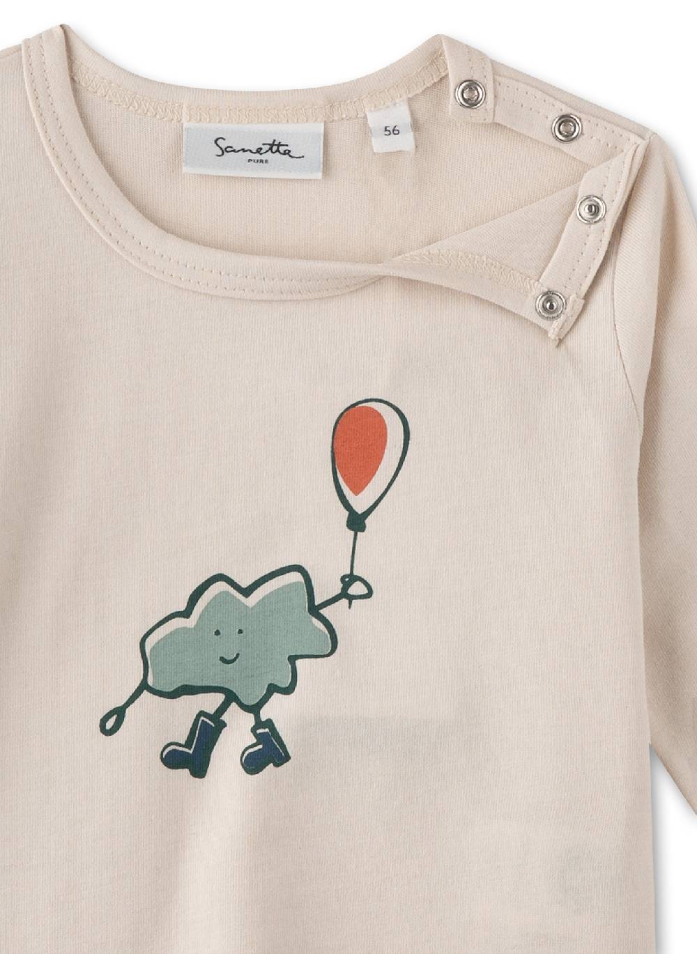 Sanetta Jungen-Langarmshirt Beige Begrenztes Angebot