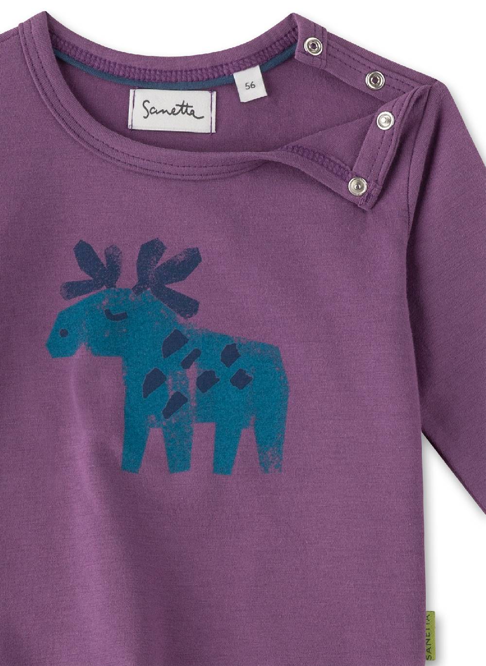 Sanetta Jungen-Langarmshirt Lila Online Shopping