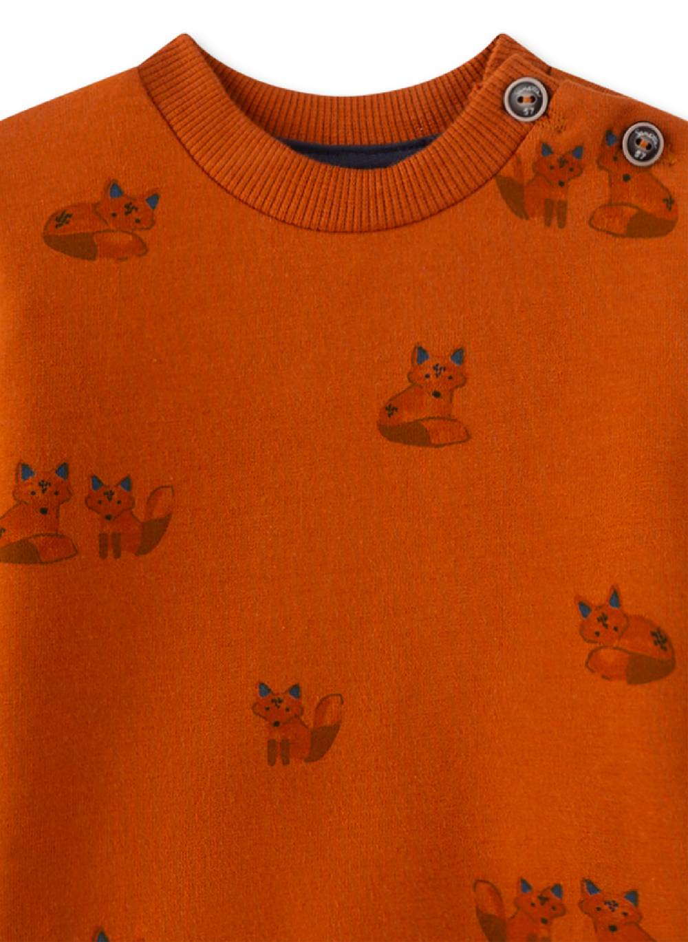 Sanetta Jungen-Sweatshirt Orange Black Friday
